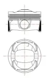 Kolben MAHLE 039 PI 00135 000