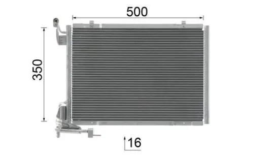 Kondensator, Klimaanlage MAHLE AC 1114 000S Bild Kondensator, Klimaanlage MAHLE AC 1114 000S