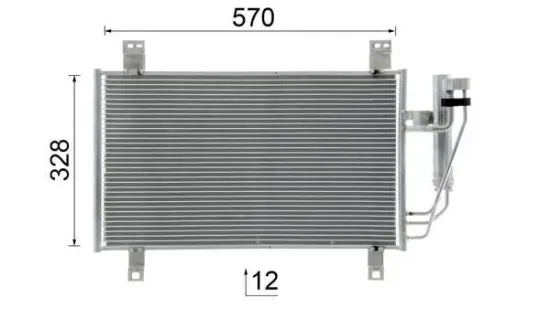 Kondensator, Klimaanlage MAHLE AC 1100 000S Bild Kondensator, Klimaanlage MAHLE AC 1100 000S