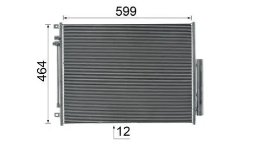Kondensator, Klimaanlage MAHLE AC 1086 000S Bild Kondensator, Klimaanlage MAHLE AC 1086 000S