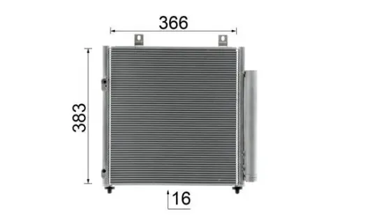 Kondensator, Klimaanlage MAHLE AC 1049 000S Bild Kondensator, Klimaanlage MAHLE AC 1049 000S