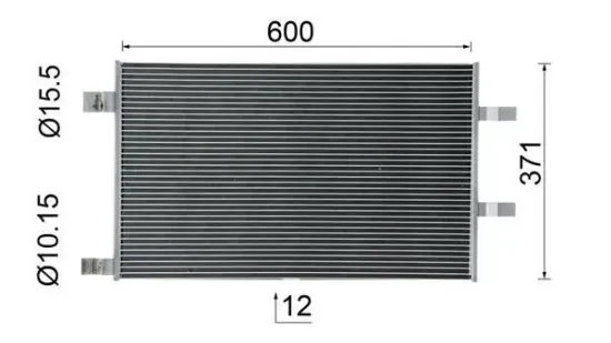 Kondensator, Klimaanlage MAHLE AC 1123 000P Bild Kondensator, Klimaanlage MAHLE AC 1123 000P