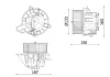 Innenraumgebläse 12 V MAHLE AB 332 000P