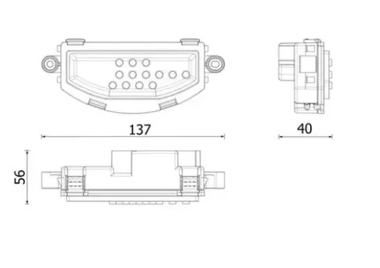 Regler, Innenraumgebläse MAHLE ABR 166 000P Bild Regler, Innenraumgebläse MAHLE ABR 166 000P