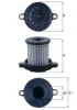 Hydraulikfilter, Automatikgetriebe MAHLE HX 229