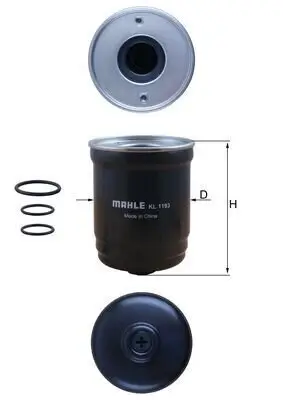 Kraftstofffilter MAHLE KL 1193D