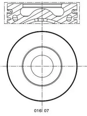 Kolben MAHLE 016 07 02