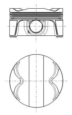 Kolben MAHLE 503 PI 00108 000