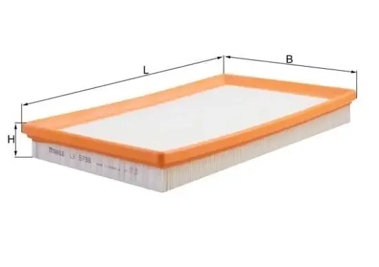 Luftfilter MAHLE LX 5798 Bild Luftfilter MAHLE LX 5798