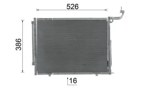 Kondensator, Klimaanlage MAHLE AC 1068 000S Bild Kondensator, Klimaanlage MAHLE AC 1068 000S