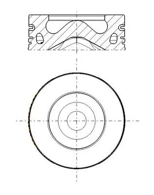 Kolben MAHLE 279 PI 00104 000 Bild Kolben MAHLE 279 PI 00104 000