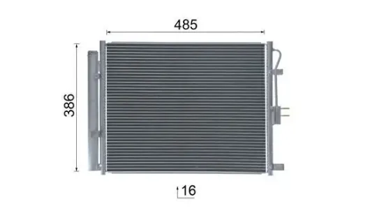 Kondensator, Klimaanlage MAHLE AC 957 000S Bild Kondensator, Klimaanlage MAHLE AC 957 000S