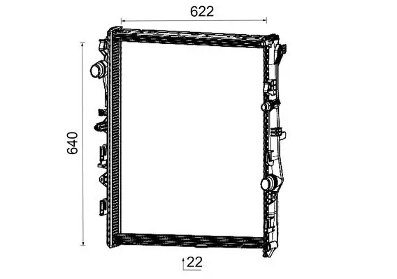 Kühler, Motorkühlung MAHLE CR 2732 000P