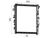 Kühler, Motorkühlung MAHLE CR 2732 000P