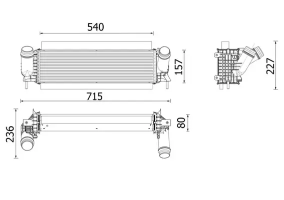 Ladeluftkühler MAHLE CI 646 001P