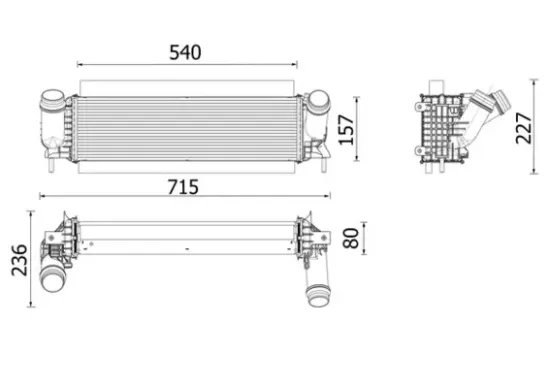 Ladeluftkühler MAHLE CI 646 001P Bild Ladeluftkühler MAHLE CI 646 001P