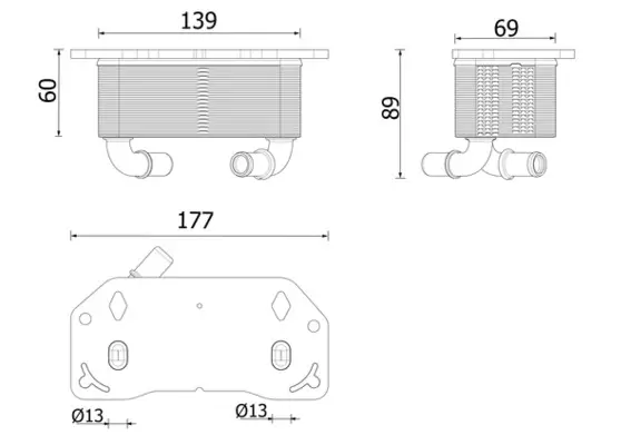 Ölkühler, Motoröl MAHLE CLC 336 000P