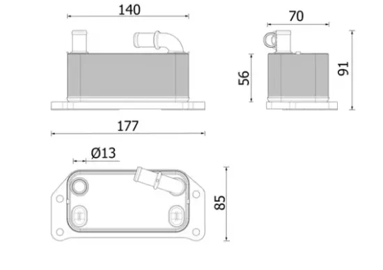 Ölkühler, Motoröl MAHLE CLC 349 000P Bild Ölkühler, Motoröl MAHLE CLC 349 000P