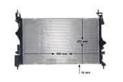 Kühler, Motorkühlung MAHLE CR 1199 000S