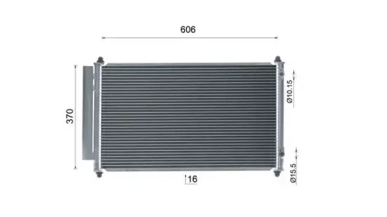 Kondensator, Klimaanlage MAHLE AC 985 000S Bild Kondensator, Klimaanlage MAHLE AC 985 000S