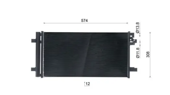 Kondensator, Klimaanlage MAHLE AC 1139 000S Bild Kondensator, Klimaanlage MAHLE AC 1139 000S