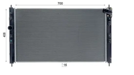 Kühler, Motorkühlung MAHLE CR 2238 000S Bild Kühler, Motorkühlung MAHLE CR 2238 000S