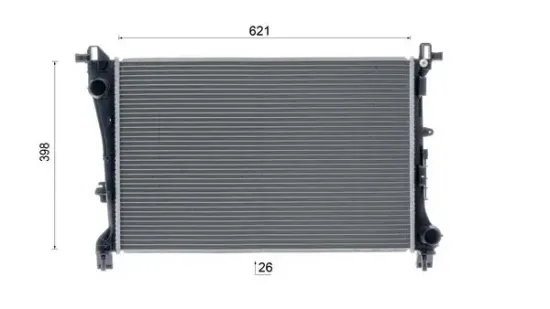 Kühler, Motorkühlung MAHLE CR 2246 000S Bild Kühler, Motorkühlung MAHLE CR 2246 000S