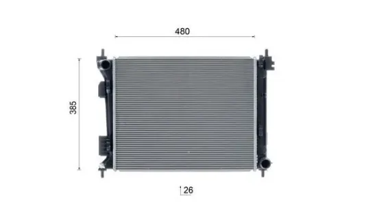 Kühler, Motorkühlung MAHLE CR 2268 000S Bild Kühler, Motorkühlung MAHLE CR 2268 000S
