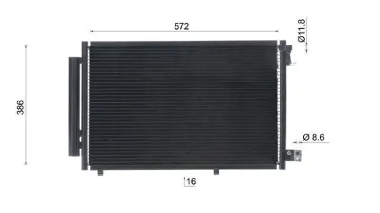 Kondensator, Klimaanlage MAHLE AC 748 000S Bild Kondensator, Klimaanlage MAHLE AC 748 000S