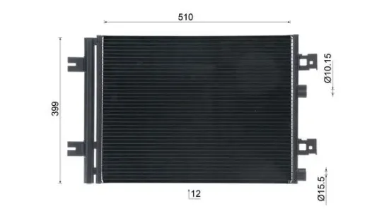 Kondensator, Klimaanlage MAHLE AC 858 000S Bild Kondensator, Klimaanlage MAHLE AC 858 000S