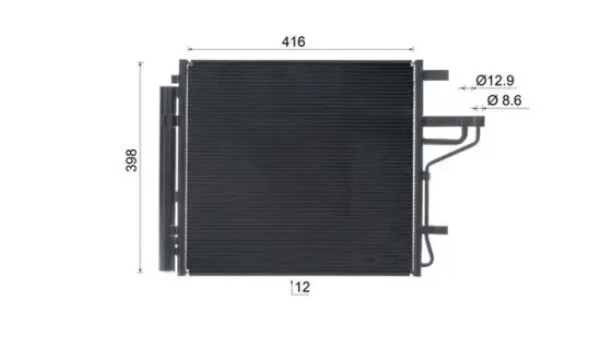 Kondensator, Klimaanlage MAHLE AC 1069 000S Bild Kondensator, Klimaanlage MAHLE AC 1069 000S