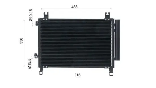 Kondensator, Klimaanlage MAHLE AC 1085 000S Bild Kondensator, Klimaanlage MAHLE AC 1085 000S