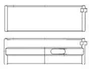 Kurbelwellenlagerschale MAHLE 029 HL V1918 000