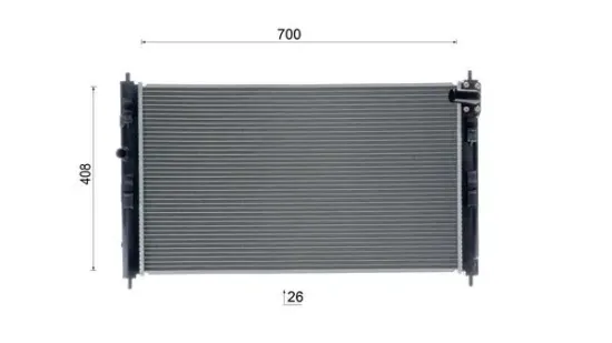 Kühler, Motorkühlung MAHLE CR 2237 000S Bild Kühler, Motorkühlung MAHLE CR 2237 000S