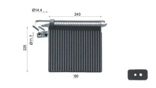 Verdampfer, Klimaanlage MAHLE AE 204 000S Bild Verdampfer, Klimaanlage MAHLE AE 204 000S
