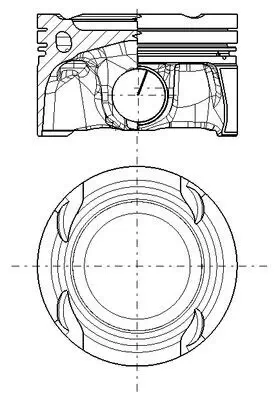 Kolben MAHLE 001 PI 00216 000