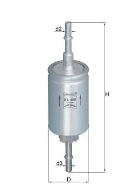 Kraftstofffilter MAHLE KL 458