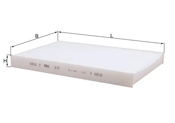 Filter, Innenraumluft MAHLE LA 93