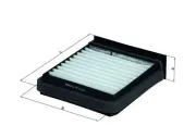 Filter, Innenraumluft MAHLE LA 376