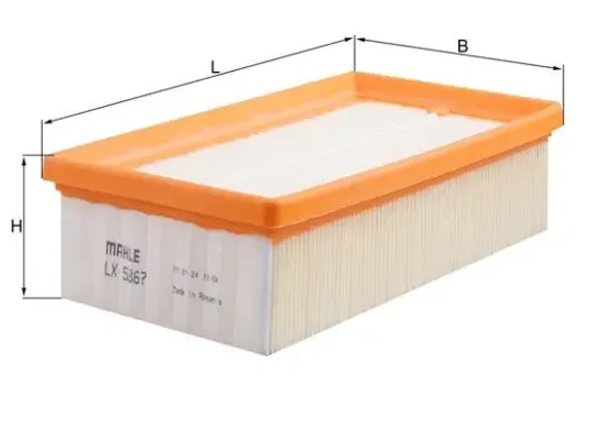 Luftfilter MAHLE LX 5867 Bild Luftfilter MAHLE LX 5867