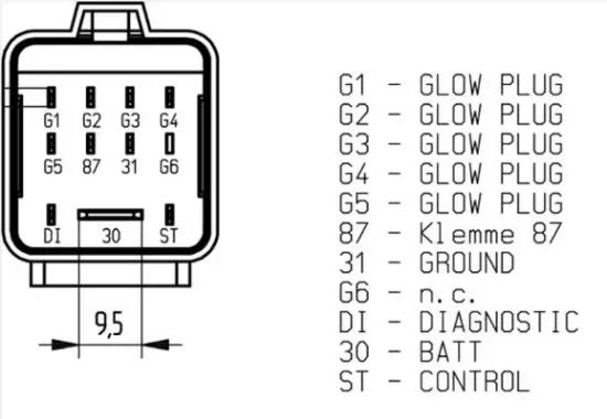Steuergerät, Glühzeit MAHLE MHG 71 Bild Steuergerät, Glühzeit MAHLE MHG 71