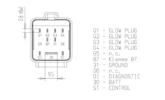 Steuergerät, Glühzeit MAHLE MHG 78 Bild Steuergerät, Glühzeit MAHLE MHG 78