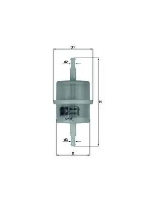 Kraftstofffilter MAHLE KL 63 OF