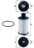 Ölfilter MAHLE OX 774D