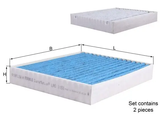 Filter, Innenraumluft MAHLE LAO 1151/S