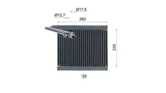 Verdampfer, Klimaanlage MAHLE AE 85 000S Bild Verdampfer, Klimaanlage MAHLE AE 85 000S