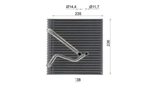 Verdampfer, Klimaanlage MAHLE AE 223 000S Bild Verdampfer, Klimaanlage MAHLE AE 223 000S