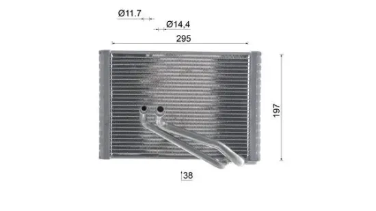 Verdampfer, Klimaanlage MAHLE AE 212 000S Bild Verdampfer, Klimaanlage MAHLE AE 212 000S