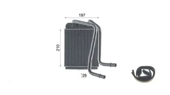 Wärmetauscher, Innenraumheizung MAHLE AH 332 000S Bild Wärmetauscher, Innenraumheizung MAHLE AH 332 000S