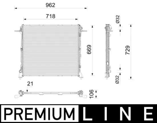 Kühler, Motorkühlung MAHLE CR 2788 000P Bild Kühler, Motorkühlung MAHLE CR 2788 000P